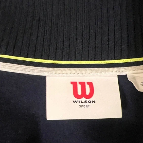 Wilson Navy and White Striped Varsity Jacket - Picture 3 of 5